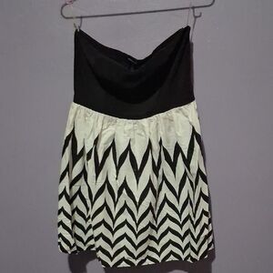 Black and White Chevron Women's Dress